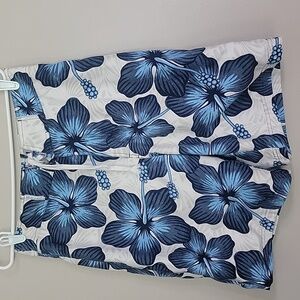 (2/$15) BKE WET Blue White Gray Swim Trunks Size 31